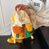 Bolsas para padres e hijos de 2 tamaños a juego de colores, mochila escolar con cordón multibolsillo de estilo coreano, mochila de nailon de gran capacidad para niños - details 19
