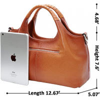 Nuevo bolso Casual de gran capacidad para mujer, bolso de hombro cruzado de cuero suave sencillo que combina con todo - details 6