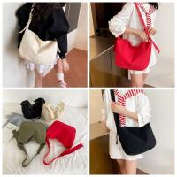 Bolso informal coreano para mujer, bolso de hombro de nailon de gran capacidad con diseño suave, bolso de viaje ligero de Color sólido - details 2