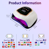 Lámpara LED UV para curado de uñas, equipo profesional de secado de manicura, pantalla grande, potente - details 6