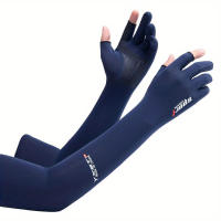 1 par de mangas de refrigeración para brazos para hombres y mujeres - Tejido no tejido de poliamida, protección solar UV, lavable a máquina, cierre de tirar para deportes, correr, al aire libre, pesca, ciclismo, conducción - details 2