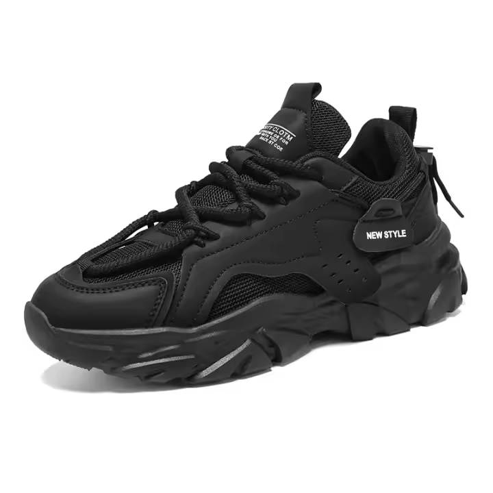 Zapatillas deportivas informales de suela gruesa para hombre, zapatos transpirables para correr al aire libre, zapatillas para papá, suelas suaves, cómodas, nuevas para las cuatro estaciones - 1