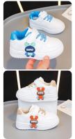 2025 primavera nuevos zapatos casuales para niños para niñas moda estilo coreano fondo suave antideslizante versátil Chic pequeños zapatos blancos - details 9