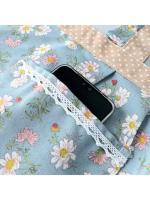 Delantal de lona antimanchas para mujer, delantal transpirable para cocina casera, delantal de trabajo para adultos, delantal Floral con correas ajustables - details 3