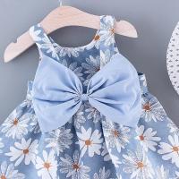 Conjunto de vestido y gorro de playa para niña, vestido de princesa con cuello halter, 2 piezas - details 8