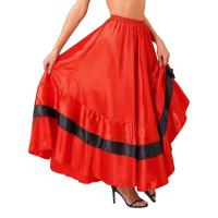 Falda doble Paso español para mujer, ropa de salón, Flamenco, baile latino, Tango, volantes escalonados, dobladillo ancho - details 3