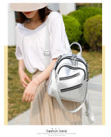 Nueva mochila de cuero suave para mujer, estilo lindo y moderno, adecuada para ir de compras y viajar, bolso versátil de Color sólido - details 13