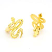 Diseño de patrón de serpiente Krait para hombre, material de latón de alta calidad, gemelos dorados, venta al por mayor y al por menor - details 1