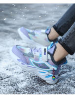 Zapatillas de deporte cálidas de invierno para niños, zapatos antideslizantes de cuero para niñas, zapatos casuales para caminar, zapatos deportivos para correr, zapatos de algodón para niños - details 19