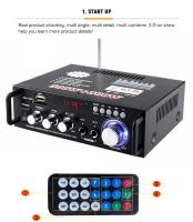 Amplificadores de Audio Digitales para el Hogar 300W+300W Estéreo de HIFI con 2 Canales BT-298A para Reproducción de Alta Calidad - details 2