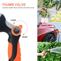 Pistola de riego de alta presión 10 modos manguera de jardín boquilla de pulverización boquilla de Control del pulgar rociador de plantas, herramienta de lavado de coche - details 6