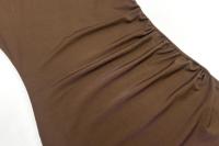 Vestido largo de manga larga con cuello redondo para mujer, vestido largo ajustado y elegante de terciopelo para otoño e invierno, 2024 - details 16