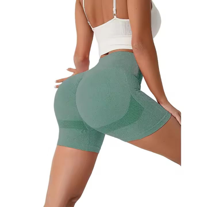Nuevos modelos, conjunto de pantalones cortos deportivos de punto jaspeado - 1