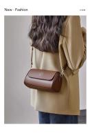 Bolso cruzado de cuero genuino para mujer 2025 Pequeño cuadrado tofu estilo - details 5