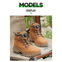 Botas de Seguridad Impermeables para Hombres Botas de Trabajo Indestructibles con Punta de Acero - details 20