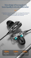 4D Dual Drive Hifi Heavy Bass Music Wired Earphones 3.5MM AUX Stereo In-Ear With Mic Earbuds Sports Running Gaming Headsets - details 3