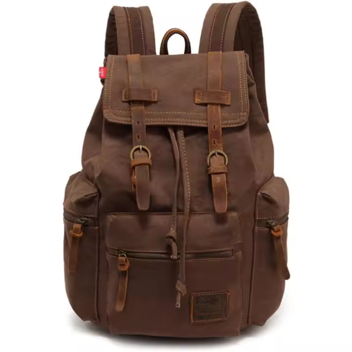 Mochila Vintage Mochilas portátiles Mochila de Lona Unisex Bolsas Mochila Tipo Casual - 1