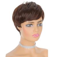 Pelucas sintéticas cortas de corte Pixie, peluca en capas de pelo Bob con parte lateral y flequillo esponjoso, extensión de cabello Natural para mujer, pelucas rectas para uso diario - details 14