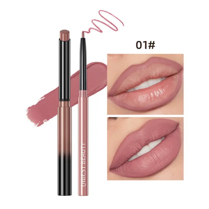 Pintalabios de larga duración, delineador de labios mate, sin pérdida de color, sin manchas, resistente al agua, maquillaje - 1