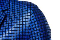Conjunto de traje con estampado en caliente de lentejuelas para hombre, chaqueta, pantalones, trajes para fiesta y graduación - details 7
