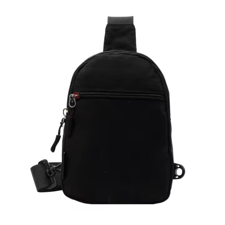 Monedero de almacenamiento, bolso de pecho de nailon, bolso cruzado multifuncional de estilo coreano para teléfono, bolso bandolera de gran capacidad, riñonera deportiva para hombre - 1
