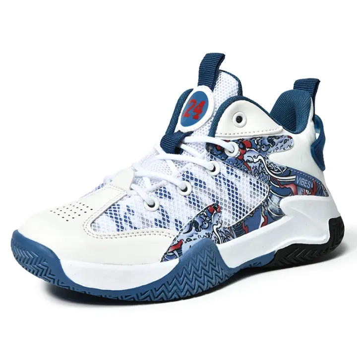Zapatillas de baloncesto antideslizantes de marca para niños, zapatillas para correr para niños jóvenes, zapatillas informales transpirables, zapatos de adiestramiento al aire libre para niños - 1