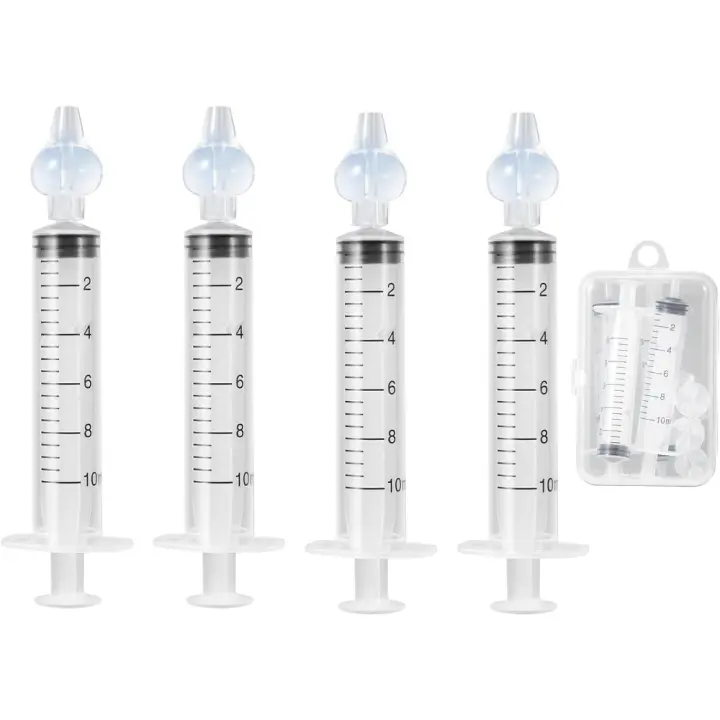 Blendura-Paquete de 4 Jeringa Lavado Nasal para bebé, Aspirador Nasal para bebé, Segura y cómoda, 10 ml - 1