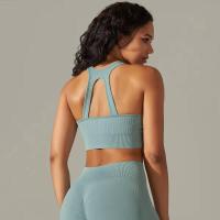 Sujetador deportivo a prueba de golpes para mujer, camiseta sin mangas para correr, ropa interior sexy para fiesta y yoga - details 12