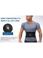 Cinturón de soporte Lumbar ajustable para espalda, correa de cintura transpirable para alivio del dolor de espalda baja, escoliosis, hernia de disco, ciática - details 2