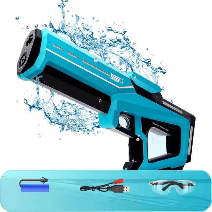 Potente Pistola de Agua Eléctrica, Pistola de Agua Automática para Adultos y Niños, Alcance 8-10 Metros, Gran Capacidad de Almacenamiento, Impermeable, Juguetes de Verano para Piscina/Playa - 1