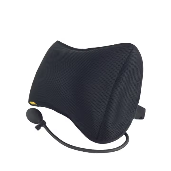 BYEPAIN-Cojines inflables de aire para coche, almohada de masaje portátil con bomba, masajeador, soporte de espalda, silla de oficina y hogar, 1 piezas - 1