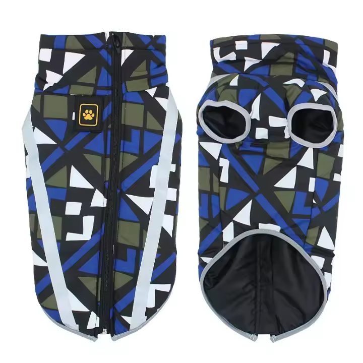 Chaqueta impermeable reflectante para perros grandes, abrigo para perros de raza grande, ropa cálida de invierno para perros grandes, monos para Labrador, ropa para Chihuahua y Pug - 1