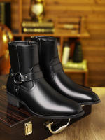 Botas con cremallera lateral de cabeza retro británica - details 7