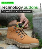Botas de Trabajo de Seguridad Ligeras y Impermeables Punta de Acero Industrial Talla 48 - details 3