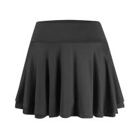 Falda plisada de tenis para mujer, pantalones cortos deportivos cómodos con diseño de cintura alta de doble capa, Color sólido, para verano - details 8
