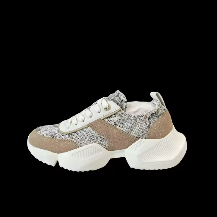 Nuevos zapatos deportivos informales para correr para mujer, diseño de encaje, verano, invierno, primavera y otoño, malla de plástico EVA - 1