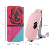 Almohadilla de calor Menstrual para mujer, masajeador eléctrico de período, alivio de cólicos vibratorios, cintura, estómago, cinturón Abdominal cálido - details 11