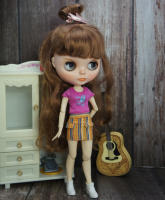 Ropa de muñeca Licca Kids set de moda hecho a mano con abrigo Blythy Sweetpie y falda TUTU para juguetes de 1/6 - details 47