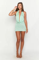 Novedad de verano, falda Sexy de punto con lazo y espalda descubierta para mujer - details 10