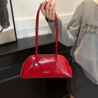 Nuevo bolso de hombro estilo coreano a cuadros, de piel sintética, con lazo dulce, estilo Boston, informal, de color sólido, bolso de mano para mujer, para regalo. - details 29