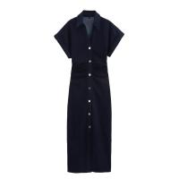 Vestido midi vaquero clásico y versátil para mujer, estilo nuevo, 2284576 - details 0