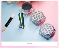 ROSALIND polvo de Arte de uñas, lentejuelas brillantes, láser holográfico, brillante, Ojo de gato, Accesorios luminosos para uñas - details 19