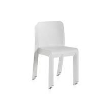 Silla de plastico blanca, silla de interior, silla de plastico de jardin, silla de terraza, shaf