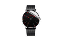 Reloj de hombre Fashion Blue Needle con correa de malla - details 11