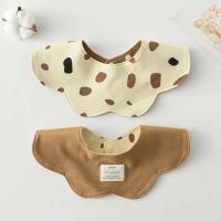 4 paquetes de baberos de gasa de 3 capas para alimentación de bebé de algodón con hipo para recién nacidos de doble cara, baberos para saliva - details 1