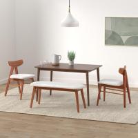 Mesa de cocina de madera maciza |   Montaje sencillo, espresso - details 0