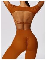 Camiseta de Yoga de Corte Corto de Verano Top de Deportivo de Nylon para Mujeres - details 8