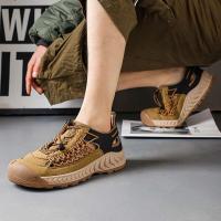 Sandalias de hombre, novedad de verano, zapatos de playa para hombre con suela blanca. Simples, transpirables y resistentes al desgaste. - details 19
