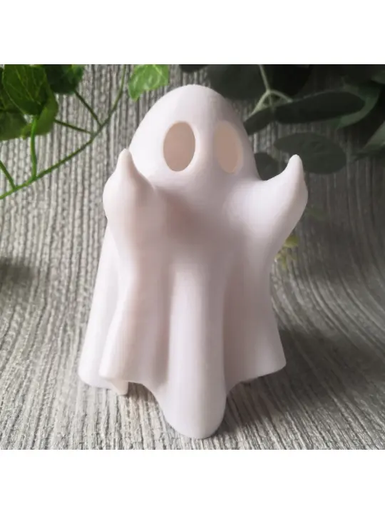 Adorno de resina luminoso de fantasma pequeño, adorno creativo de escritorio para el hogar con luz, nuevo - 1