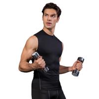 Camisa de compresión sin mangas para hombre, camiseta deportiva con capa base, camisa de entrenamiento atlético - details 4